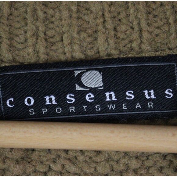 Consensus Wool Blend Chunky Knit Sweater Size XL - Picture 5 of 6